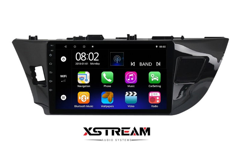 9" Toyota Corolla  2014-2016 4G LTE Android 10 QUAD CORE - Xstream audio systems