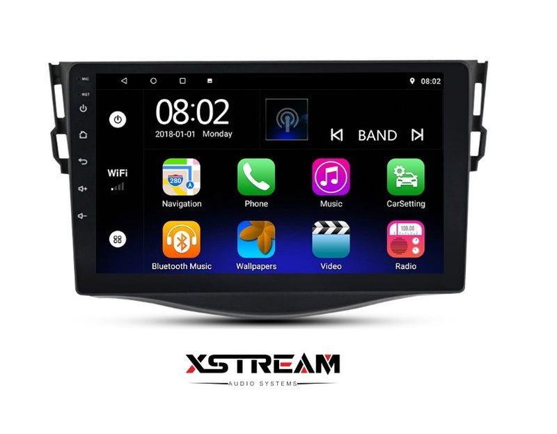 9" Toyota Rav4 2007-2014 4G LTE Android 10 QUAD CORE - Xstream audio systems