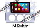 9" Toyota FJ Cruiser Android 10 quad core 2/32gb w/apple carplay & android auto - Xstream audio systems