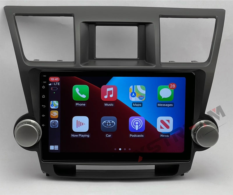 NEW 10" Toyota HIGHLANDER 2007-2014 Android 10 QUAD CORE w/APPLE CARPLAY & ANDROID AUTO - Xstream audio systems