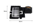 Reverse camera for Jeep Wrangler 2007-2018 (license plate) - Xstream audio systems