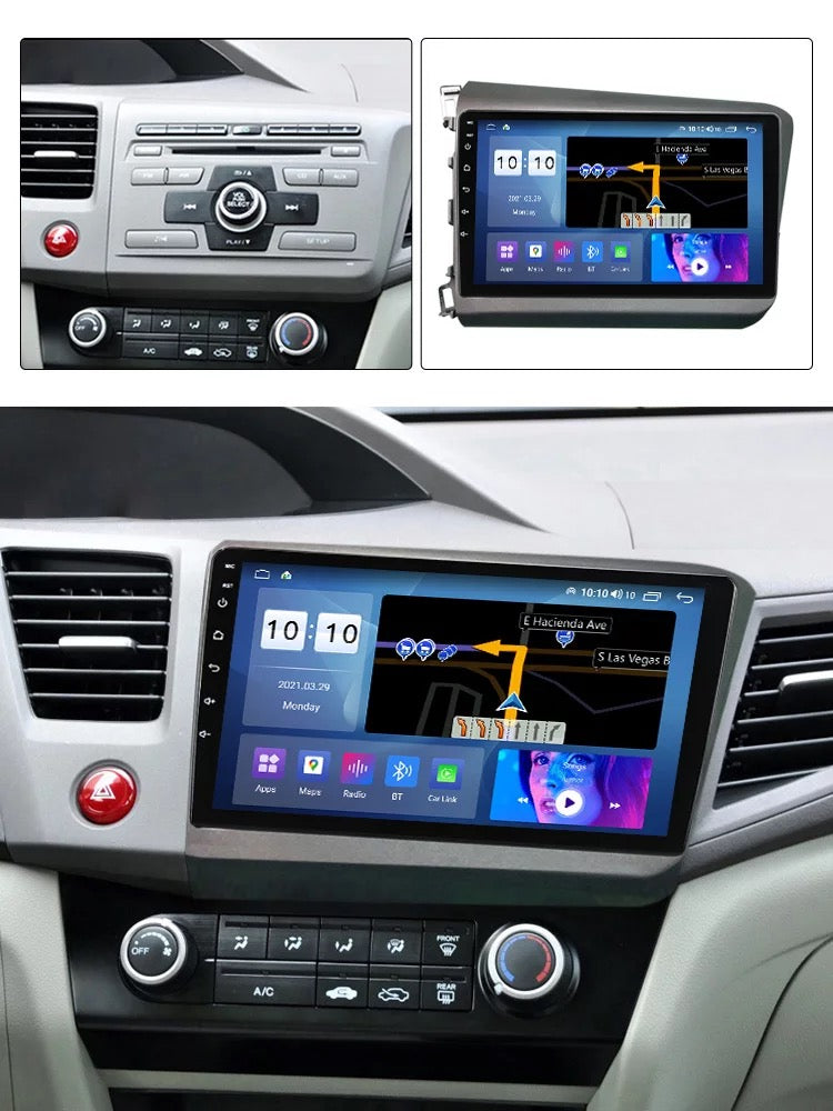 9" Honda Civic 2012-2015 Android 11 OCTA CORE 2/32 w/apple CarPlay & android  auto+dsp+4g+cooling fan IPS SCREEN - Xstream audio systems