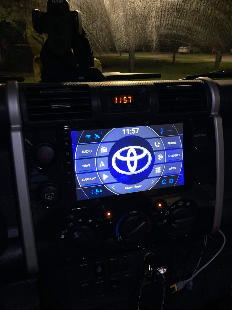 9" Toyota FJ Cruiser Android 10 quad core 2/32gb w/apple carplay & android auto - Xstream audio systems