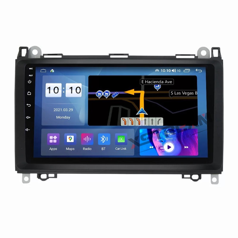 9" Mercedes Benz Sprinter w906 w169 a200 Android 11 OCTA CORE 2/32 w/apple CarPlay & android  auto+dsp+4g+cooling fan IPS SCREEN - Xstream audio systems