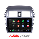 9" Toyota Corolla 2009-2010 Android 10 QUAD CORE 2/32gb Apple CarPlay and Android Auto w/ac vent cutout - Xstream audio systems