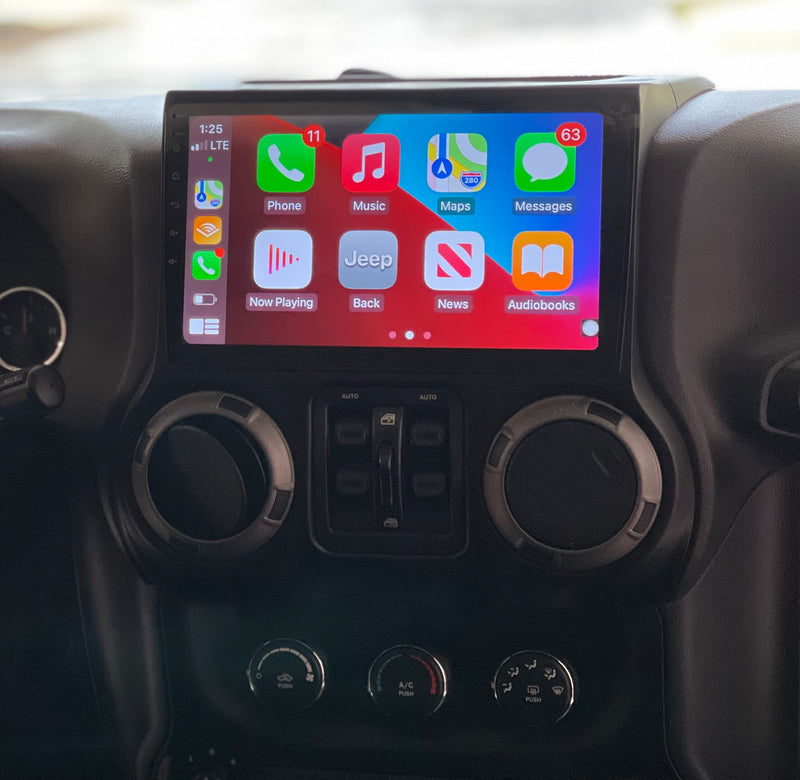 10" 2011-2018 Jeep Wrangler JK/JKU Car Stereo Android 11 OCTA CORE 2/32gb w/apple carplay & android auto 4g sim - Xstream audio systems