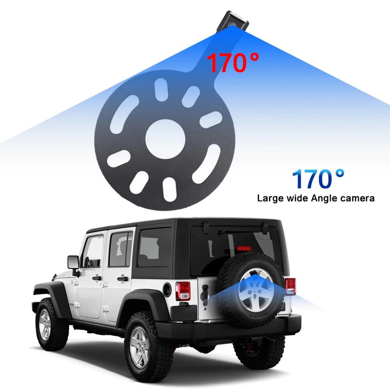 Reverse camera for Jeep Wrangler 2007-2018 (spare tire) - Xstream audio systems