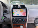 9" Toyota Corolla 2009-2010 Android 10 QUAD CORE 2/32gb Apple CarPlay and Android Auto w/ac vent cutout - Xstream audio systems