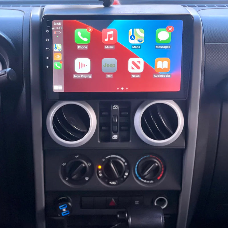 QLED 10" Jeep Wrangler jk/jku android 10 plug and play 2/32GB wireless Apple CarPlay/Android auto+DSP - Xstream audio systems