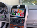 9" Toyota Corolla 2009-2010 Android 10 QUAD CORE 2/32gb Apple CarPlay and Android Auto w/ac vent cutout - Xstream audio systems