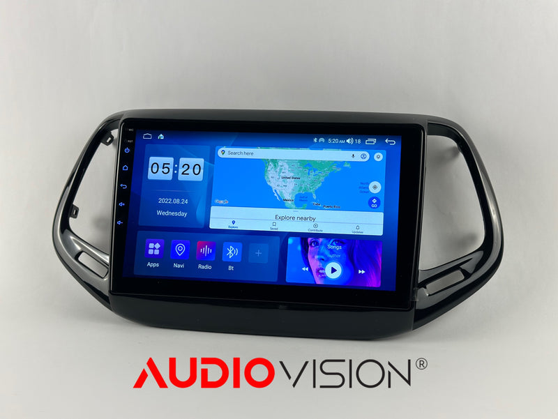 10" 2016-2018 Jeep Compass Car Stereo Android 11 OCTA CORE 2/32gb w/apple carplay & android auto 4g sim - Xstream audio systems