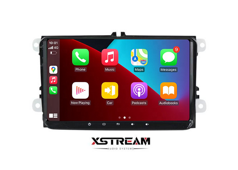 NEW 9" VOLKSWAGEN Universal Car Stereo Android 10 QUAD CORE 2/32gb w/apple carplay & android auto - Xstream audio systems
